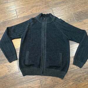 Straight Down High Quality‎ Fraternity Black Full Zip Pullover